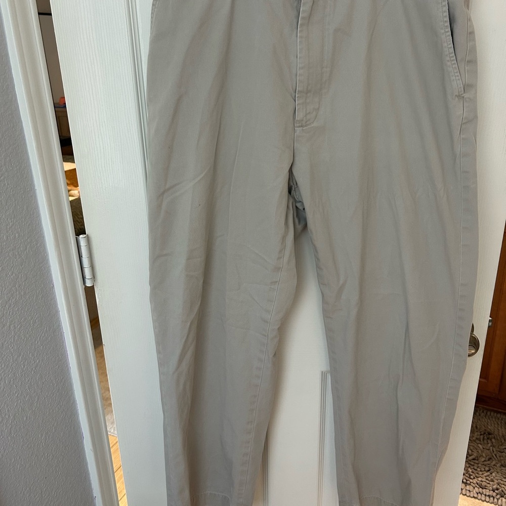 Ralph Lauren Light Khaki Chinos Lightweight Cotton Blend